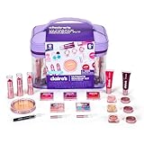 Claire's Ultimate Makeup Kit, 18-Piece Real Cosmetic Set, Makeup for Kids 8-12, Girl Toys & Beauty Activity Gift with Lip Gloss, Lipstick, Eyeshadow, Eyeliner, Blush, Highlighter & Carry Case