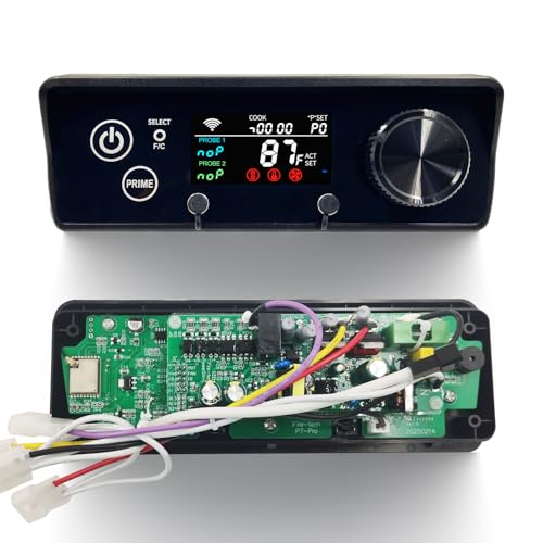 Meatender PID Rectangular WiFi Pellet Grill Controller Replacement for Pit Boss 440-1600, Navigator, Sportsman, NASCAR, Mahogany, Competitiion, Onyx, Pro Series, App-Enabled Thermostat Control Panel