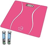 Premium Pink Scale for Body Weight, Accurate, Stylish, and Durable Digital Bathroom Scale for Home Use