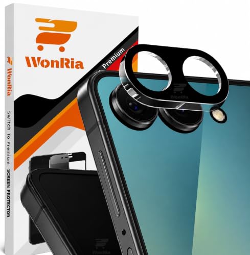 Image of WonRia Pack 1- Back Camera Lens Protector Compatible with Samsung Galaxy Z Flip 8 5G Camera Glass Protector Guard [3D Premium] - Black