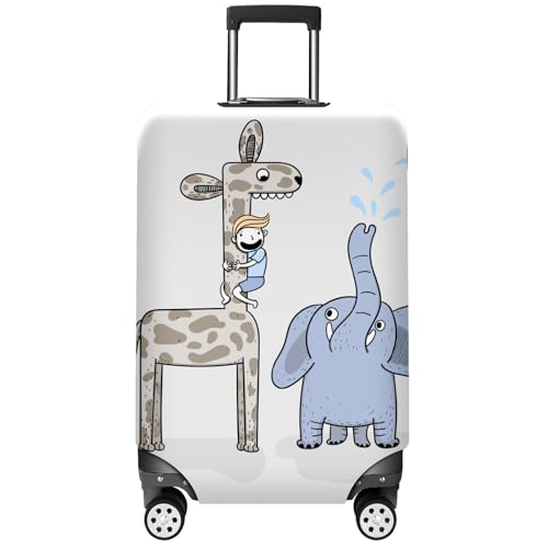 Enhance Your Travel Experience with Elastic Suitcase Covers The Ultimate Luggage Cover Protector for Every Suitcase Style and Size Elephant