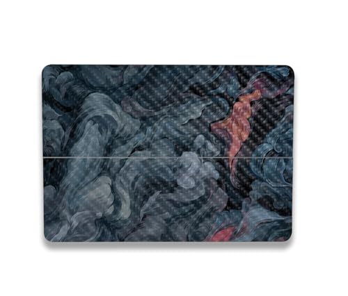 Image of MightySkins Carbon Fiber Skin Compatible with Microsoft Surface Laptop Studio 2 (2023) Full Wrap Kit - Storm Cloud | Protective, Durable Textured Carbon Fiber Finish | Easy to Apply | Made in The USA