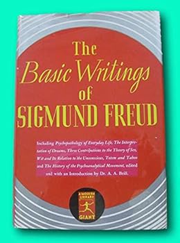 Hardcover RARE THE BASIC WRITINGS OF SIGMUND FREUD - modern library giant - HCDJ -psychology Book