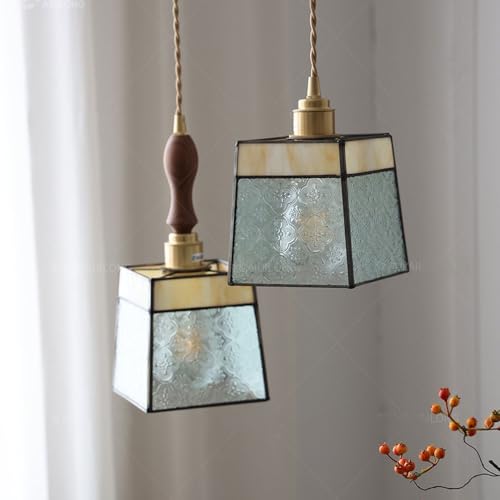 Candelabro de dormitorio exclusivo en latón y vidrio artesanal 5