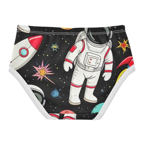 Toddler Girls Underwear 2t Cotton Panties Little Girl Funny Briefs Kids Undies Astronauts2
