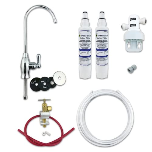 Filtration eau sous évier élimine chlore calcaire avec robinet baseball complet