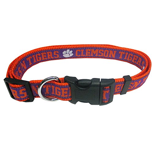The Clemson Dog Collar 8 Pets First Collegiate Pet Accessories, Dog Collar, Clemson Tigers, Small