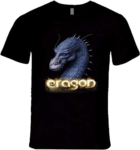  linz Men\'s ERAGON Christopher PAOLINI, Book Saga Inspired Dragons T Shirt Size S