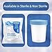 Vakly Sterile Specimen Cups Individually Bagged with Lids 4 oz Clear Urine Collection Cup with Leak Proof Screw On Covers - 4.5 Compacity Specimens Jar – for Safe Pee, Stool, Semen Sample Testing