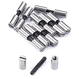 Acorn Nut Fasteners for DIY Handles & Knife Handle Repair - USA Size (3/16 x 4-40US x 0.9) - (Stainless Steel Heads) - (10 Pk)