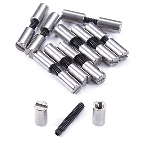 Acorn Nut Fasteners for DIY Handles & Knife Handle Repair - USA Size (3/16 x 4-40US x 0.9) - (Stainless Steel Heads) - (10 Pk)