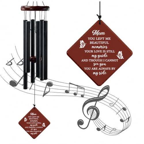 Image of Memorial Sympathy Gifts for Loss of Mom, 36 inch Memorial Wind Chimes for Loss of Mother Sympathy Gift, Bereavement Gift for Loss of Mother, Windchimes in Memory of Mom Gifts,for Garden, Patio Decoration