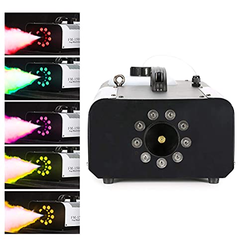 Niome Fog Machine,1500W Smoke Machine 9Led Colorful Lights, Commercial High Output Stage Accessories For Dj Halloween Party Wedding Photography #TOP6