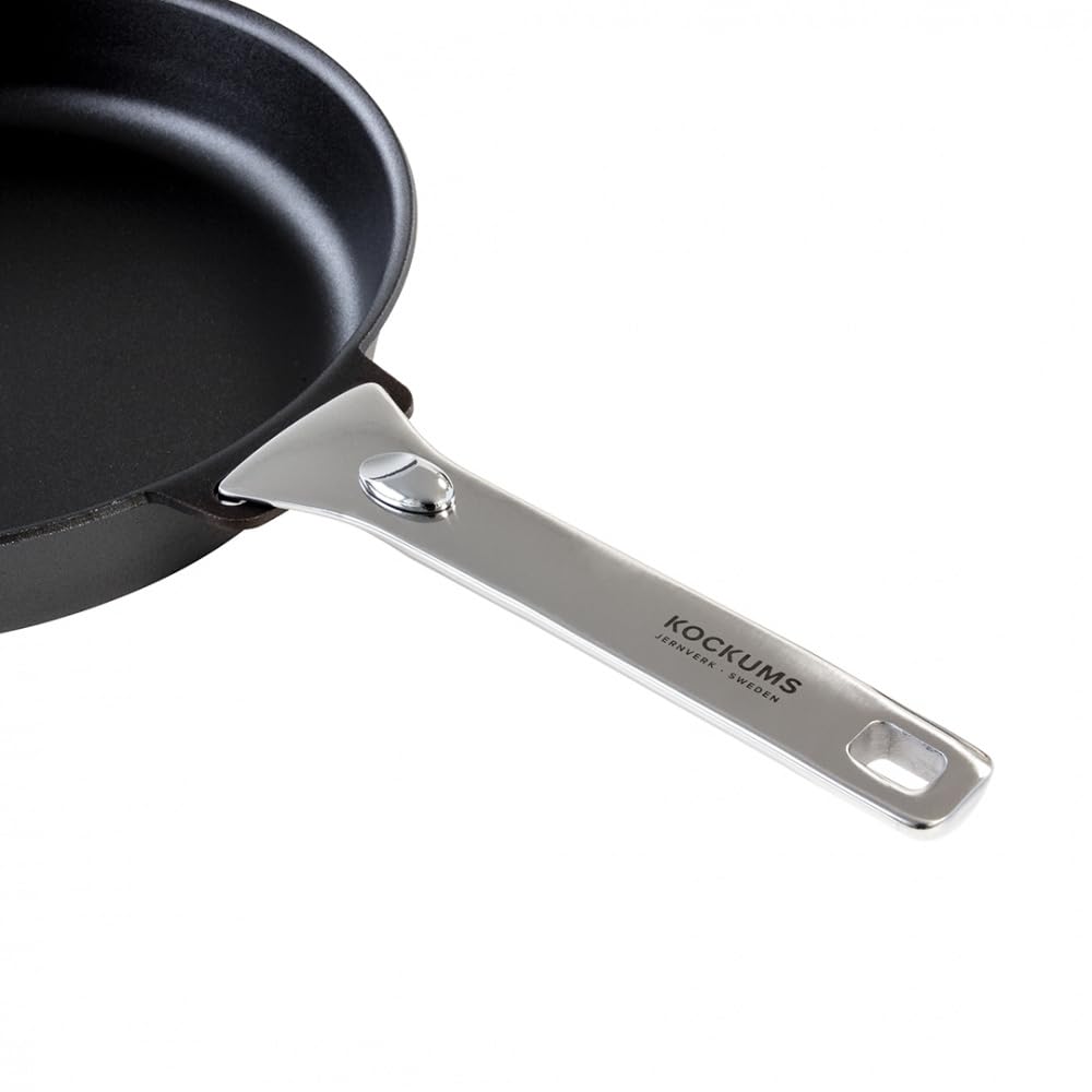 Kockums Jernverk Bratpfanne Kohlenstoffstahl 28 cm Karbonstahl Carbonstahl. Abnehmbarer Griff - Braten & Backen. Induktion, Ceranfeld, Gas, Backofen. PFAS-frei, Made in Sweden