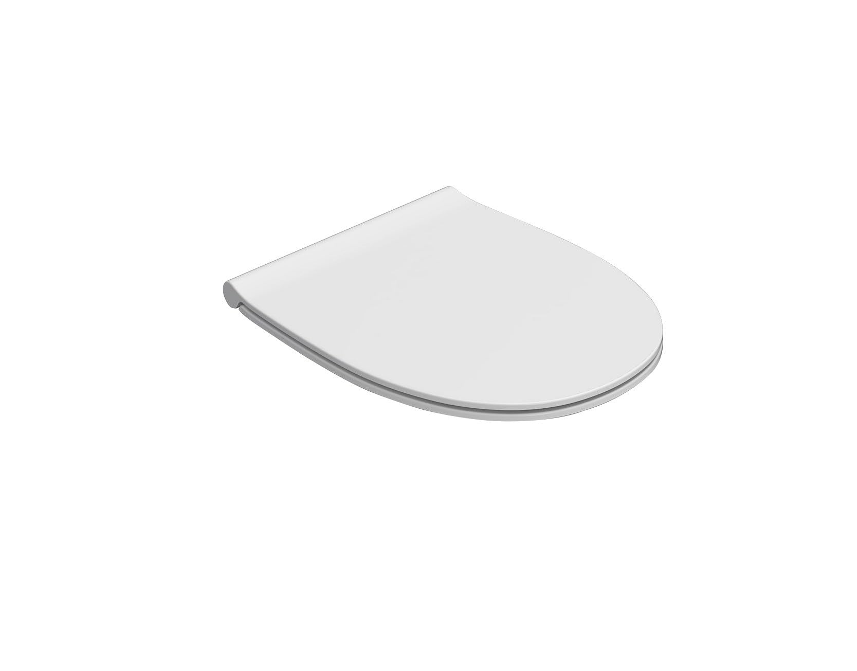 Ceramica Globo Original 4ALL Soft Close WC-Sitz MDO22BI; mit rutschfester Stoßstange, langsam schließender Toilettensitz; weiß; für Vase 48 x 37; und zu reinigen