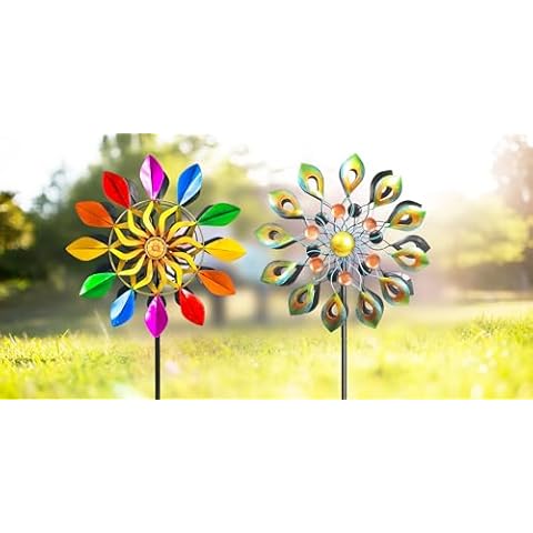 78 Inch Rainbow & 78 Inch Peacock Wind Sculpture Cover