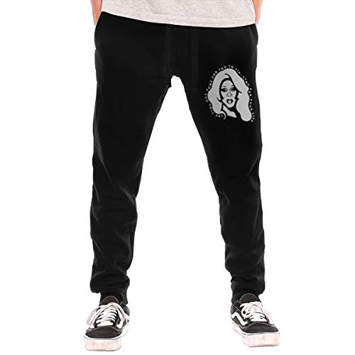 NOT RuPaul Lip Sync for Your Life Men's Sweatpants Men's Long Pants Black