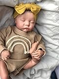 Pinky Reborn 19' Lifelike Sleeping Newborn Doll, Soft Silicone Handmade Toy for Kids Birthday