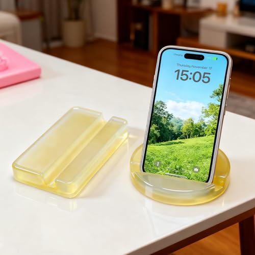 Support de téléphone en résine pour prise chic et stable