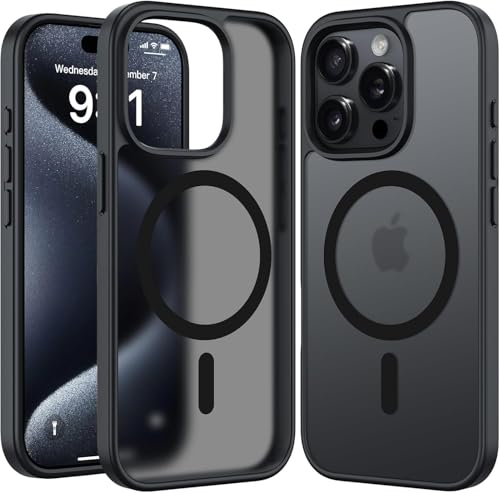 Image of EGOTUDE Frosted Case for iPhone (iPhone 15 Pro) Black