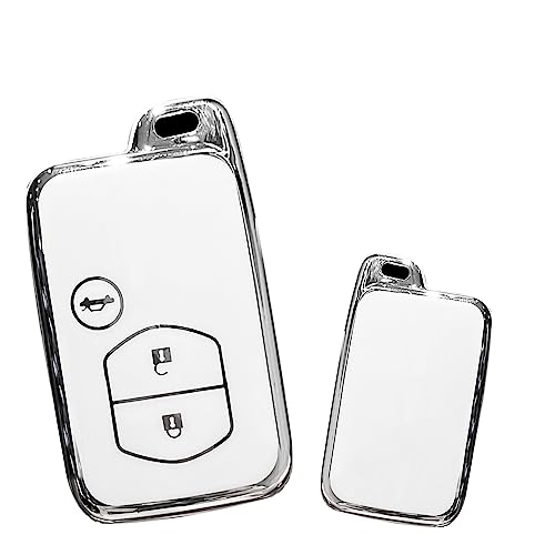 Coque clé Toyota Camry Rav4 Prius 4Runner boitier protection blanc TPU
