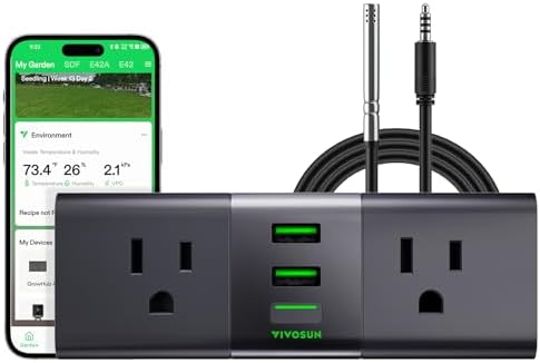 VIVOSUN GrowHub A22 with Temperature & Humidity Sensor Probe