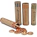 L LIKED 3072 Pcs Preformed Coin Roll Wrappers - Quarters, Pennies, Nickels and Dimes (Pack 24x128)