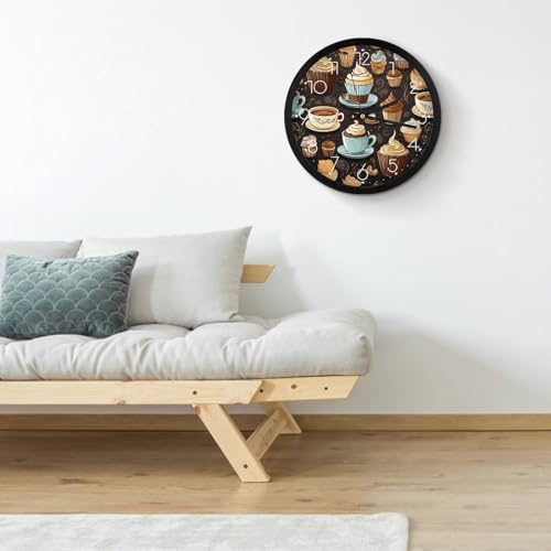 Horloge numerique geante decorative theme cafe douceurs et bonbons - 5