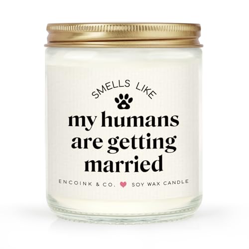Wedding Gifts for Dog Lovers, Lavender Scented Soy Wax Candle, ...
