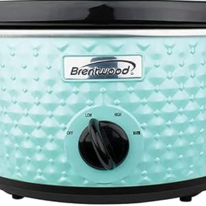 3.5-Quart Diamond-Pattern Slow Cooker (Blue) 35 Quart Diamond Pattern Slow Cooker Blue