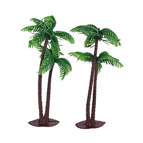 YIKANWEN Strand-Mikrolandschaft Miniliegestuhl Strandkorb Sonnenschirm Kleine Palme Deko Accessoires für Sandkasten… – Bild 6