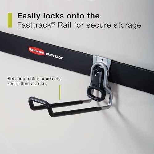 Rubbermaid FastTrack Ladder Hook Garage Wall/Ladder Hanger Wall Mount and Heavy Duty Organization for Home/Garage/Wall/Shed by Rubbermaid - Image 4