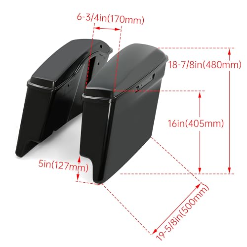 Alforjas extendidas duras 5'' ECOTRIC sin pintar miniatura 6