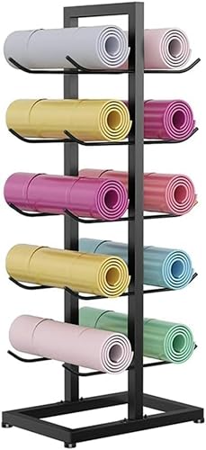 Support de tapis de yoga vertical pour éliminer le désordre dans votre salle de sport