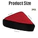 Tires Applicators Pads for Car, 2 PCS Tire Shine Applicator Sponges Microfiber Tire Brightener Applicator Pad Durable and Reusable Tires Dressing Applicators Pad for Detailing Cleaning,Triangular, Red