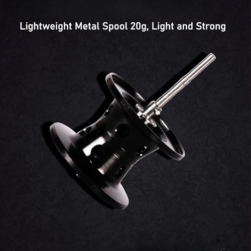 Reel Baitcasting Metal + Nylon SylvanFlux SDL04 7.2:1 Alta Velocidad, Doble Freno Magnético, Drag 8kg, Para Mano Izquierda miniatura 7