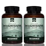 Natural Rhythm Triple Calm Magnesium, 2 Pack, Unique Blend, 150mg Easily Absorbable Taurate,...