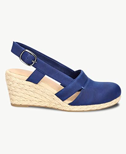 Image of Juliet Holy Womens Wedges Sandals Platform Espadrilles Slingback Closed-toe Clogs Sandals