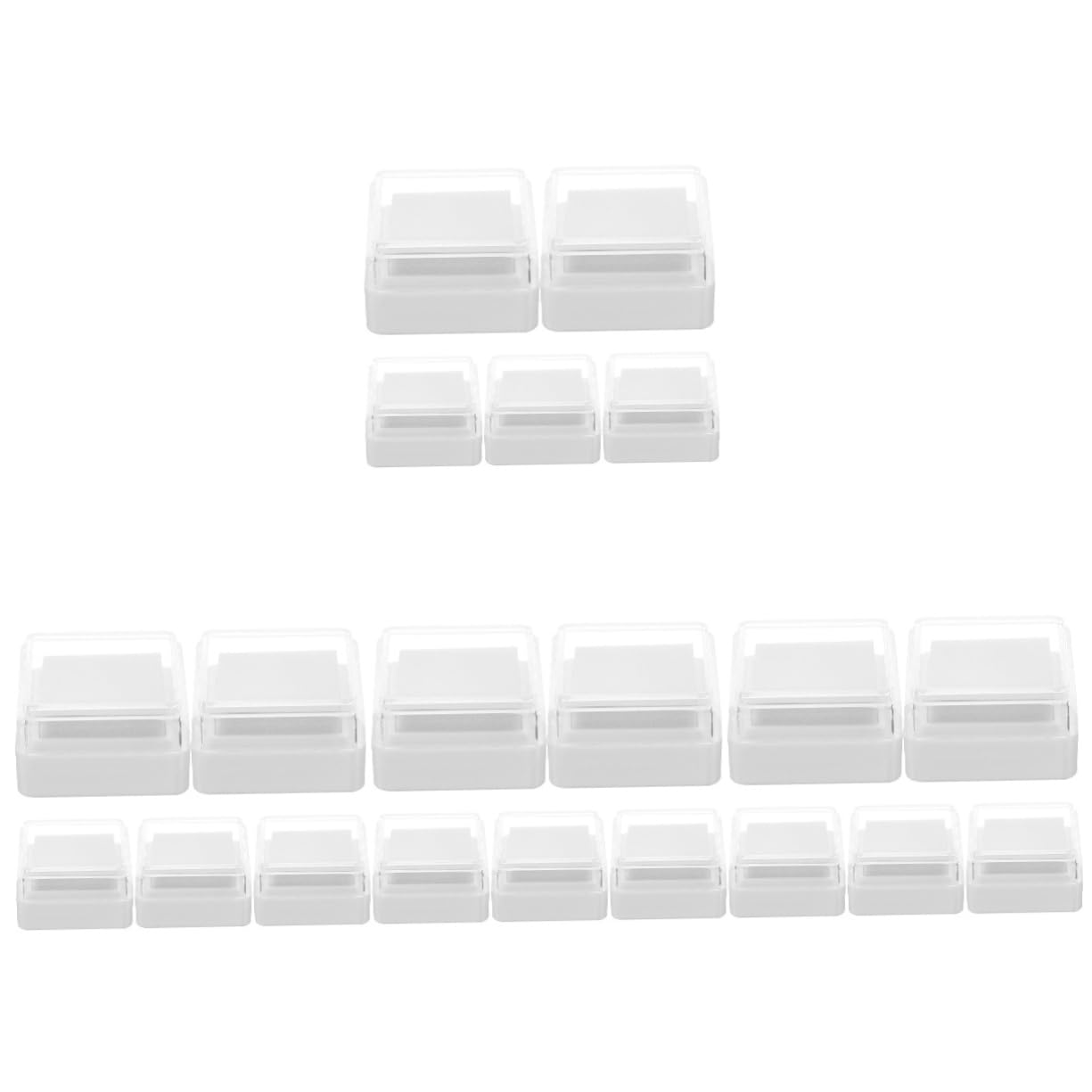 20piezas Almohadillas De Tinta Para Huellas Dactilares Almohadillas De Sello Reutilizables De Alta Densidad Tinta Lavable Suministros De Oficina