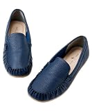 [ニッセン] レディース ゆったり幅広 シンプルドライビングシューズ ワイズ４Ｅ ネイビー LL=25.0~25.5cm/4E