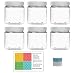 Clear 8 oz Plastic Jars with White Lids (6 pk) with Mini Jar - PET Round Refillable Containers