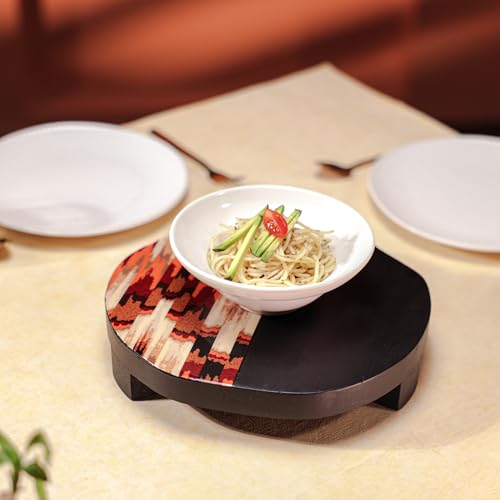 Image of Acacia Wood Riser /Trivet for Hot Pots & Pans - Heat-Resistant - Non-Slip, Durable