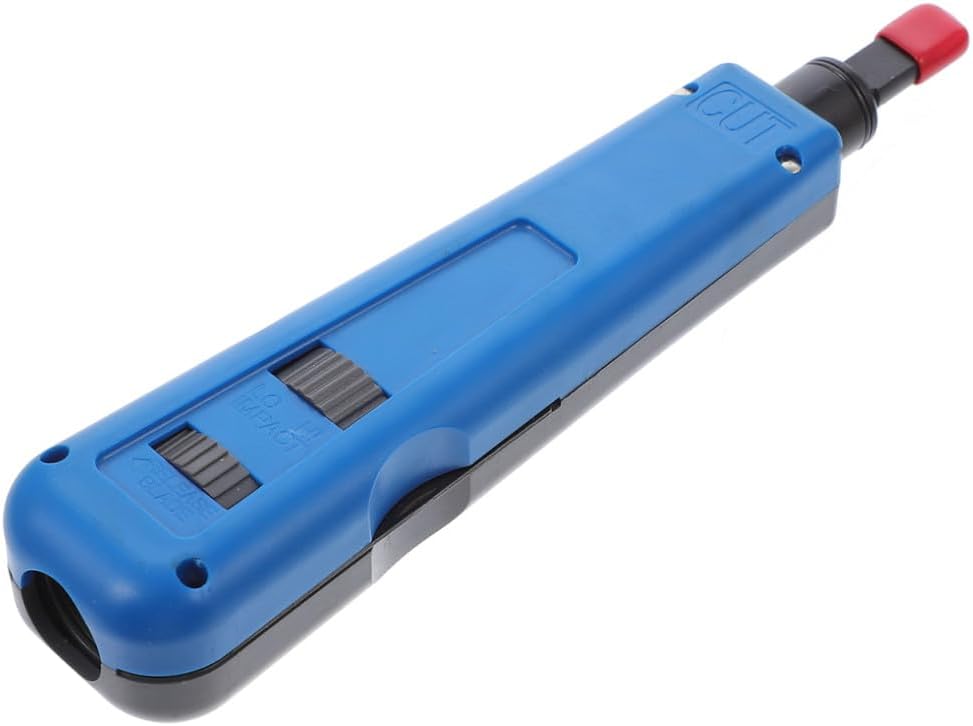 Tofficu HT-914B Network Punch Down Tool Impact Cable Punch Tool Wire Cutter Multi-Functional for Network Modules Suitable for Professional Installers 1 Pack