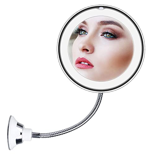 Brightown 10x Magnifying LED Lighted Makeup Mirror with Suction Cup, 10 Top 10 Best As Seen On Tv Magnifying Glasses - Our Recommended
