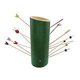 Marca BambooMN - 9.84 'bamb&uacute; pantalla de alimentos soporte &aacute;ngulo corte tubo de bicicletas Soporte w/72 agujeros - var&iacute;a opciones, 72 Holes - Green