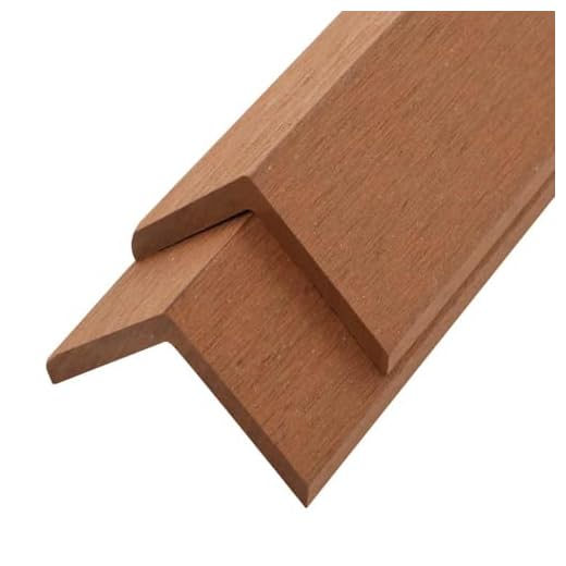 vidaXL 5x Abschlussleiste Terrasse WPC 170cm Hellbraun Abdeckleiste L Leiste