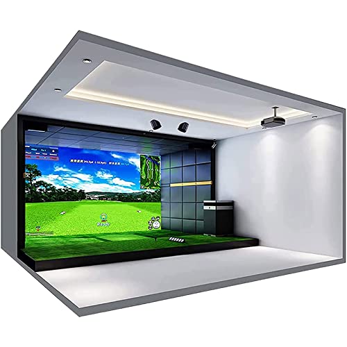 Simulador de golf de interior para uso doméstico y comercial, pantalla de impacto HD incluida, compatible con todos los monitores de lanzamiento para un entrenamiento eficaz