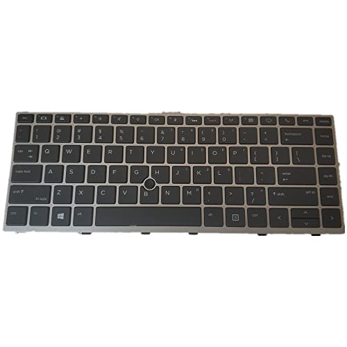 Clavier pour HP EliteBook 745 G6 de remplacement noir configuration US QWERTY