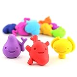 I Heart Guts Happy Organ Eraser Variety Pack of 12