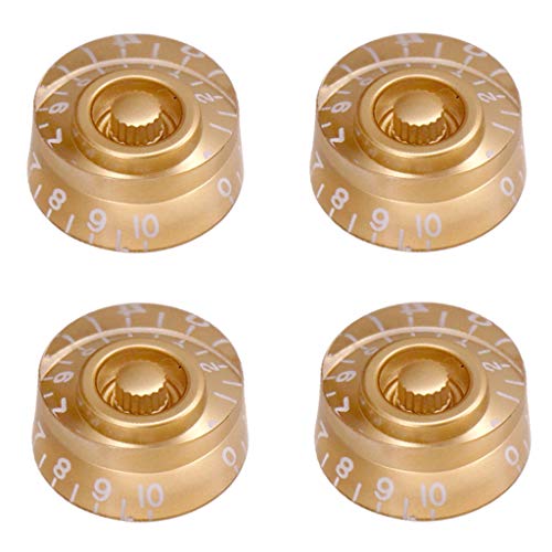 draaiknop voor snelheidscontrole van acryl, 4 stuks, voor elektrische gitaar, wit, zoals beschreven. - Afbeelding 4